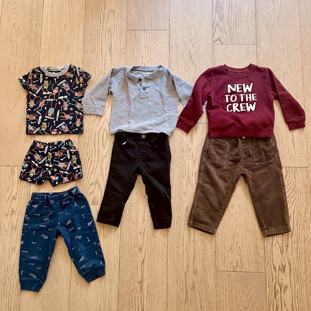 7 piece Boy Bundle, PJs and Tops ( 18mo - 24mo)